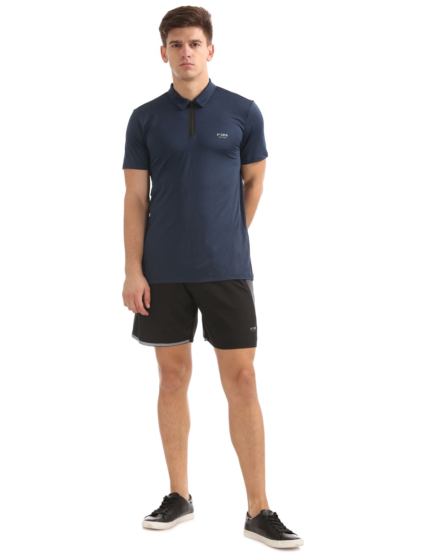 U.S. Polo Assn. Men Casual Wear Solid T-Shirt